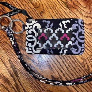 Vera Bradley ID holder with lanyard